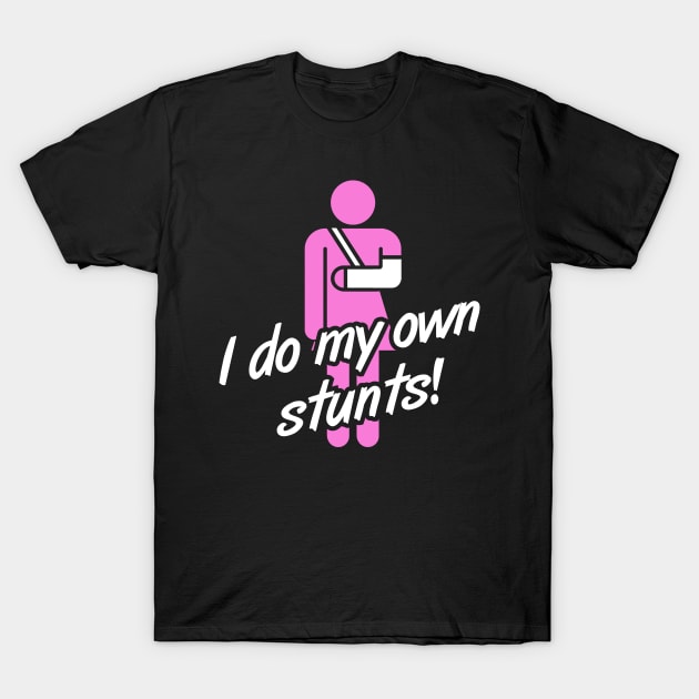 Stunts Fractured Broken Collarbone Gift T-Shirt by MeatMan